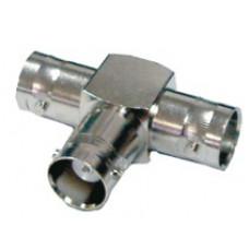 Adaptador en T conector Triple BNC Hembra 